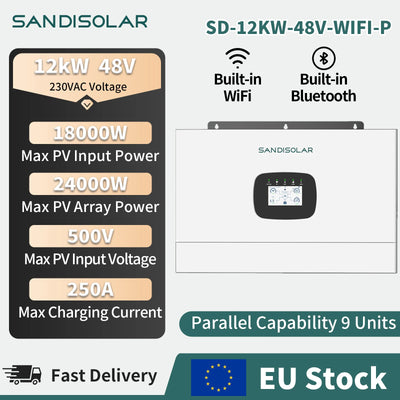 Onduleur Solaire Hybride 12 kW Double MPPT 230V