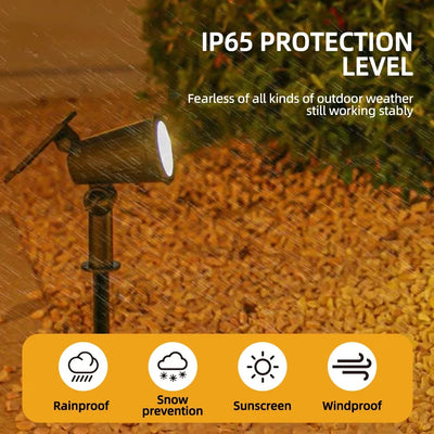 Spot Solaire 9 LED IP65 RGB Luminosité Réglable