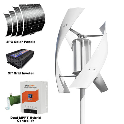 Éolienne Verticale Maglev 3 kW à 5 kW Basse Vitesse