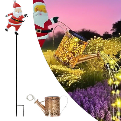 Guirlande Solaire Décorative LED Père Noël Jardin Cour