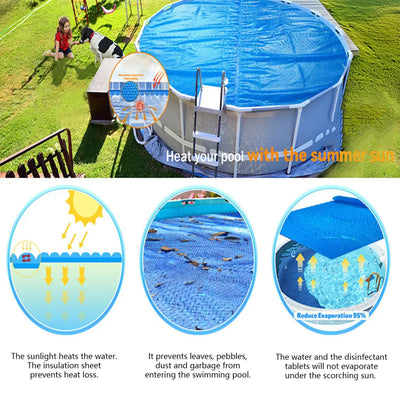 Bâche à Bulles Solaire Ronde Piscine 6 à 12 Pieds