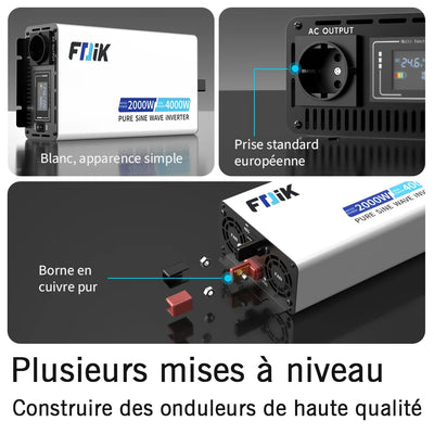 Convertisseur Solaire Onde Pure 4000W 12V/24V