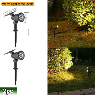 Spot Solaire 9 LED IP65 RGB Luminosité Réglable
