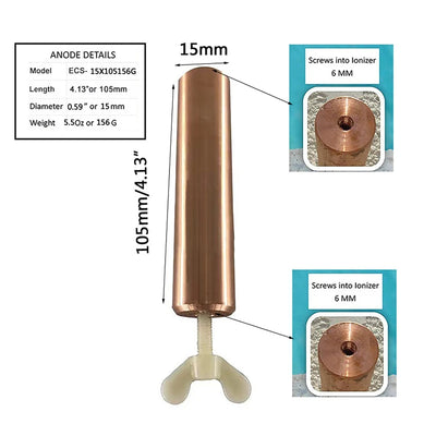 Purificateur Solaire de Piscine Ionique Cuivre et Argent