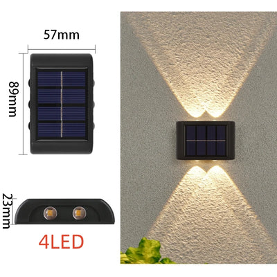Applique Solaire Murale Extérieure LED Clôture