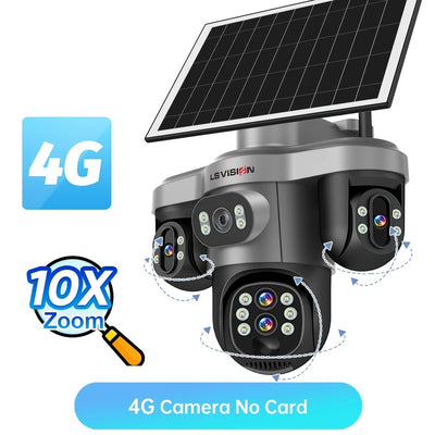 Caméra Solaire 4G WiFi Zoom 10X Extérieure PTZ - vue 20