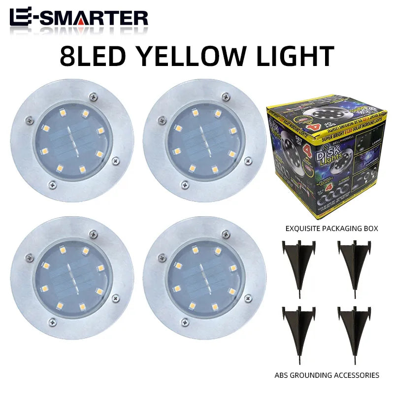 Spot solaire extérieur LED étanche pour jardin