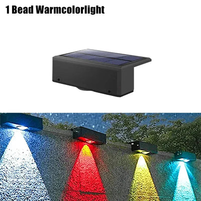 Dimensions de l'applique solaire murale de clôture LED