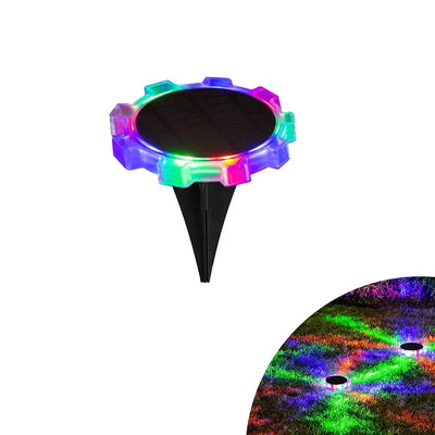 Spot Solaire à Planter RGB 4 Modes Étanche LED Jardin Allée