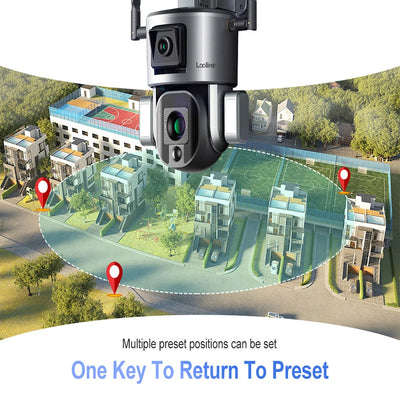Caméra Surveillance Solaire PTZ 8MP 4G Wifi Étanche 4K Suivi