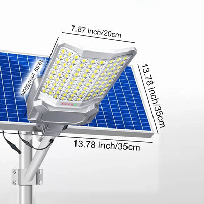 Lampadaire Solaire Extérieur Puissant LED Allée Parking
