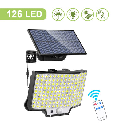 Projecteur Solaire avec Détecteur de Mouvement 348 LED