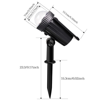 Projecteur Solaire Extérieur RGB Effet Ciel Étoilé Jardin
