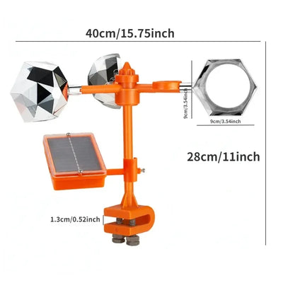 Effaroucheur Solaire et Éolien Sonore pour Jardin