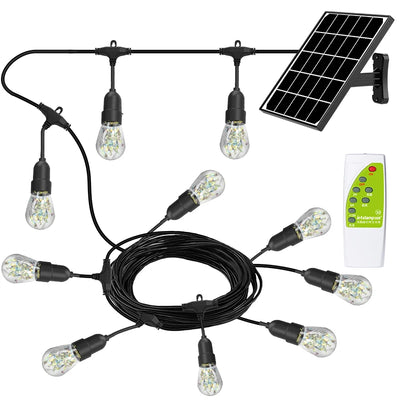 Guirlande Solaire Boules de Cristal Lanternes