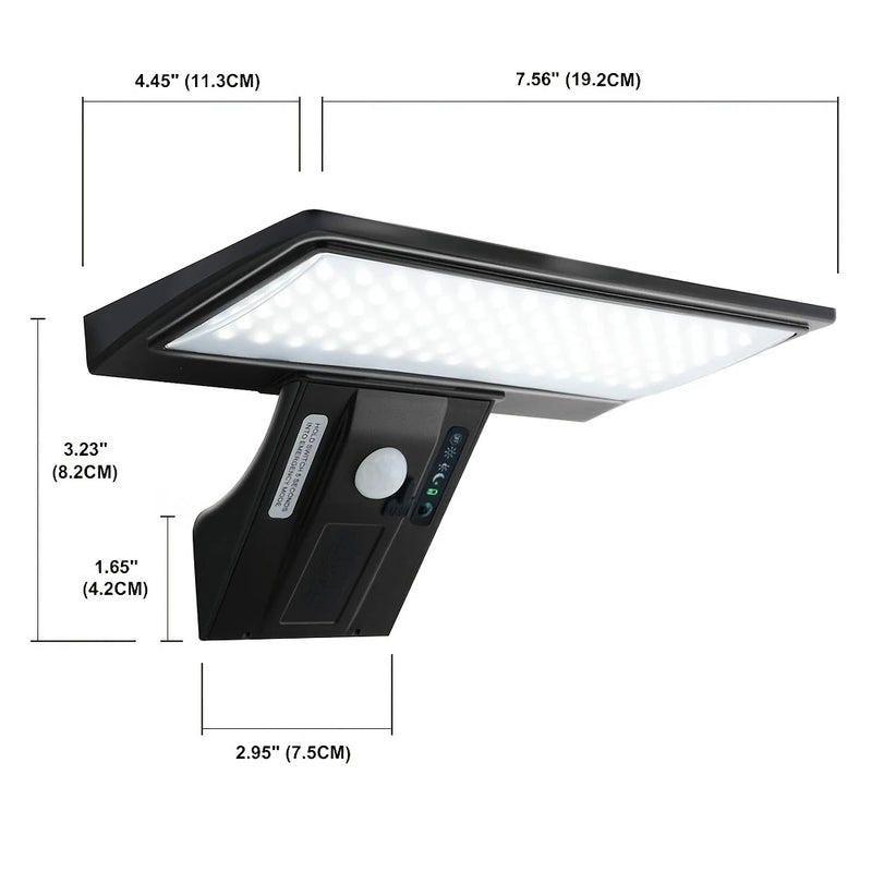 Applique Murale Solaire Extérieur Détecteur de Mouvement 90 LED