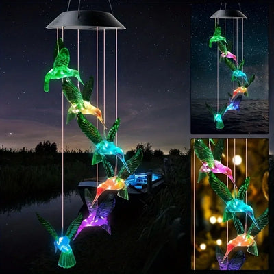 Lampe Solaire Colibri Décorative pour Extérieur