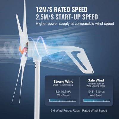 Générateur Éolien SucceBuy 12V 500W et 800W