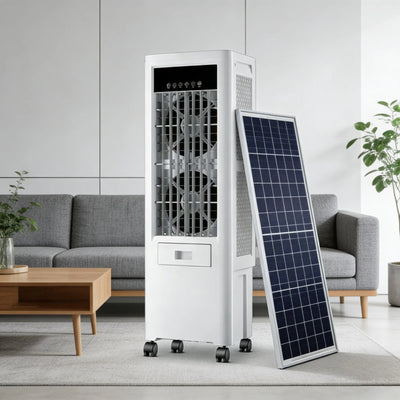 Rafraîchisseur d'Air Solaire Portable 280W 3 Vitesses