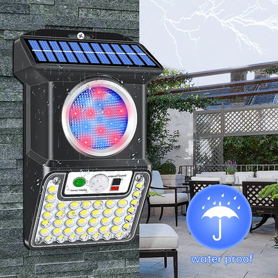 Lampe Solaire Extérieure Détecteur Mouvement 4 Modes Sécurité