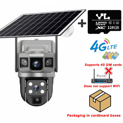 Caméra Solaire 4G PTZ Triple Écran Suivi Auto - vue 10