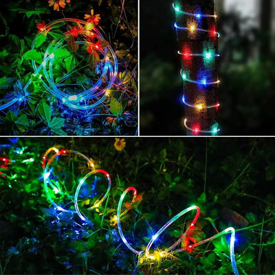 Guirlande Solaire Extérieur Tube Lumineux 32 m 300 LED