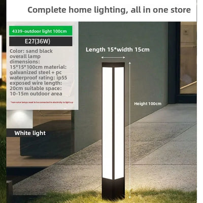 Borne Solaire de Sol pour Jardin et Allée