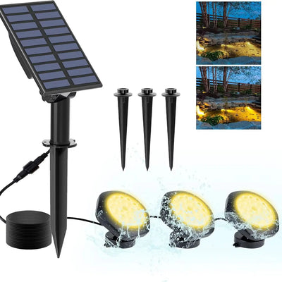 Projecteur Solaire Submersible Bassin Piscine RGB IP68