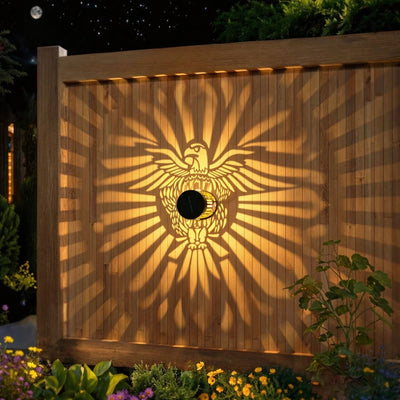 Dimensions de la lampe solaire décorative en métal pour extérieur