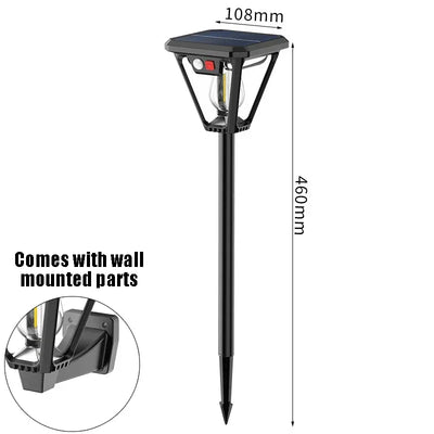 Lampe Solaire Extérieur sur Pied Détecteur de Mouvement