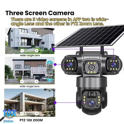 Caméra Solaire Surveillance Extérieure 4G Wifi - vue 2