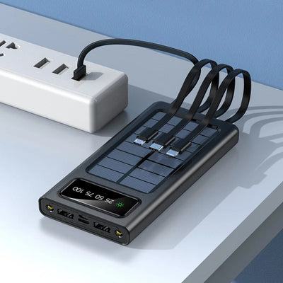Power Bank Solaire 200000mAh USB 4 en 1