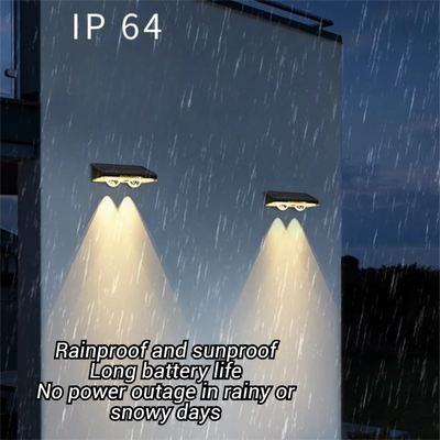 Applique Solaire Clôture LED RGB Étanche Jardin Extérieur