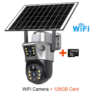Caméra Solaire 4G WiFi Double Objectif 4K - vue 11