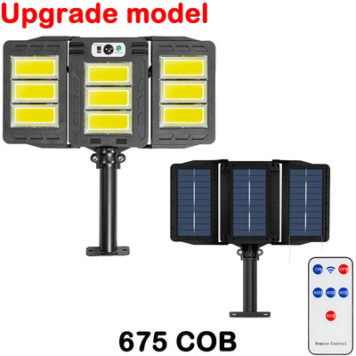 Lampe Solaire de Rue Murale LED Détecteur Mouvement 3 Modes