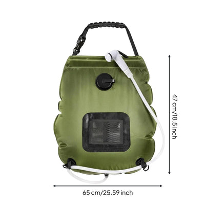 Sac de Douche Solaire 20 L avec Poche Filet