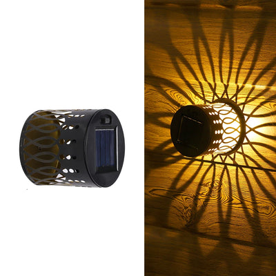 Lampe Murale Solaire Projecteur Étanche Jardin Terrasse Allée
