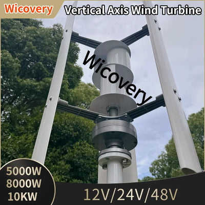 Éolienne Verticale Maglev 5 kW à 10 kW 220V Faible Bruit