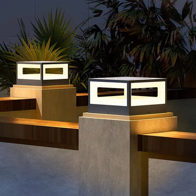 Lampe Solaire de Pilier de Portail Étanche Jardin - vue 3