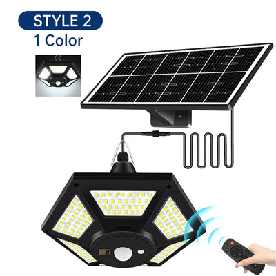 Lampe Solaire Suspendue Hangar 228 LED 1000lm Télécommande