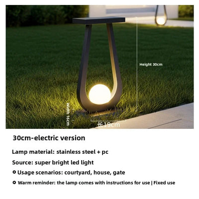 Lampe Solaire de Sol pour Pelouse et Jardin