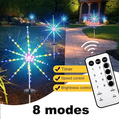 Guirlande Solaire Météore 8 Modes Étanche Noël et Jardin