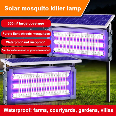 Lampe Solaire Anti-Moustique LED Carrée Grande Puissance Jardin