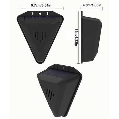 Répulsif Solaire Sonore 13 Modes Oiseaux et Animaux