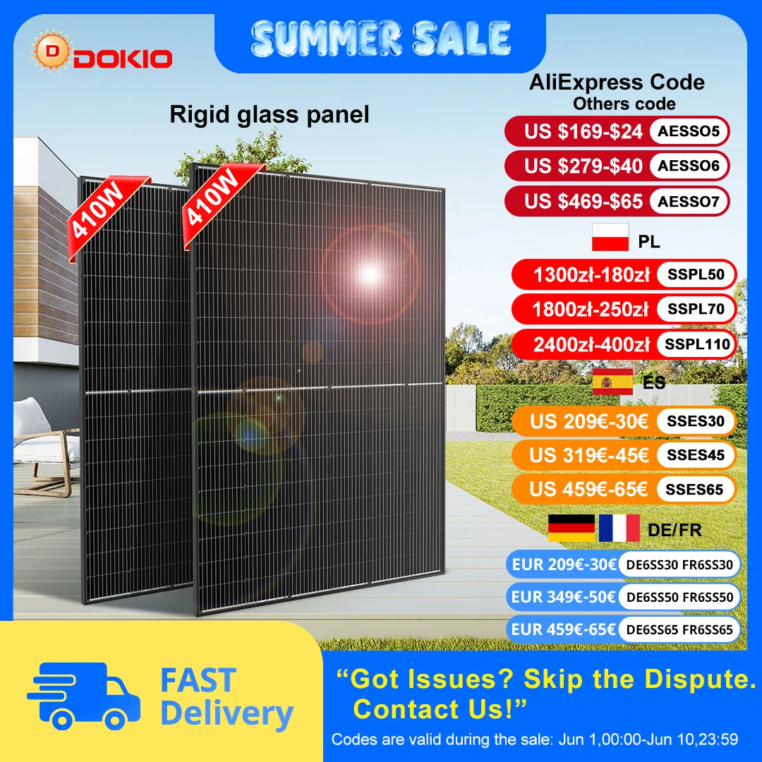 Panneau Solaire Rigide Monocristallin 800W