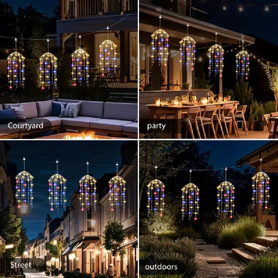 Lampe Solaire Méduse à Suspendre Décorative de Jardin