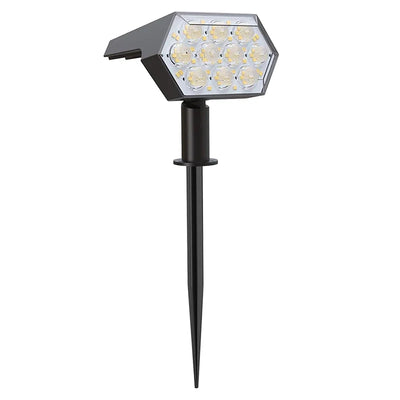 Spot Solaire Extérieur 92 LED 2 en 1 à Planter ou Fixer