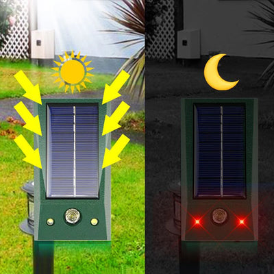 Répulsif Solaire Ultrason IP66 Rats Renards et Nuisibles