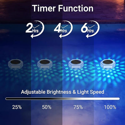 Lampe Solaire Flottante pour Piscine LED avec Télécommande