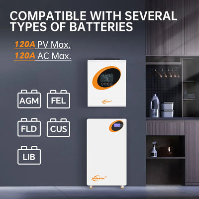 Onduleur Solaire Hybride 6,5 kW 48V